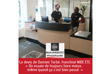 Interview Damien TURBÉ, franchisé dans le transport et la logistique au sein du réseau MBE Etc..