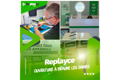 Replayce, le spécialiste de la réparation de smartphones ouvre un nouvel atelier à Beaune les Dames