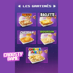 Crousty Game lance sa nouvelle gamme gratinée