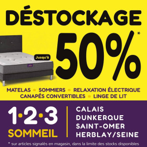 123 Sommeil booste son activité en septembre avec une opération déstockage exceptionnelle