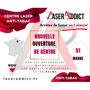 Ouverture d'un nouveau centre LaserAddict en franchise à Reims