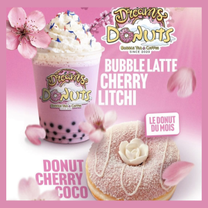 Deux nouvelles créations enrichissent l’offre Dreams Donuts