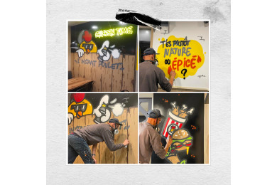 Chicken Time, l'enseigne de snacking à l'univers street art où chaque restaurant est unique  !