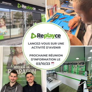Replayce le spécialiste de la réparation de smartphones annonce une nouvelle réunion d'information le 3 octobre