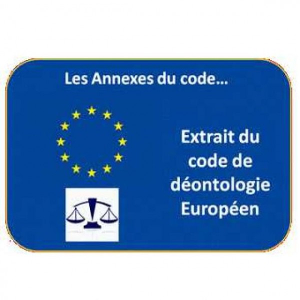 Annexes au code de déontologie européen de la franchise